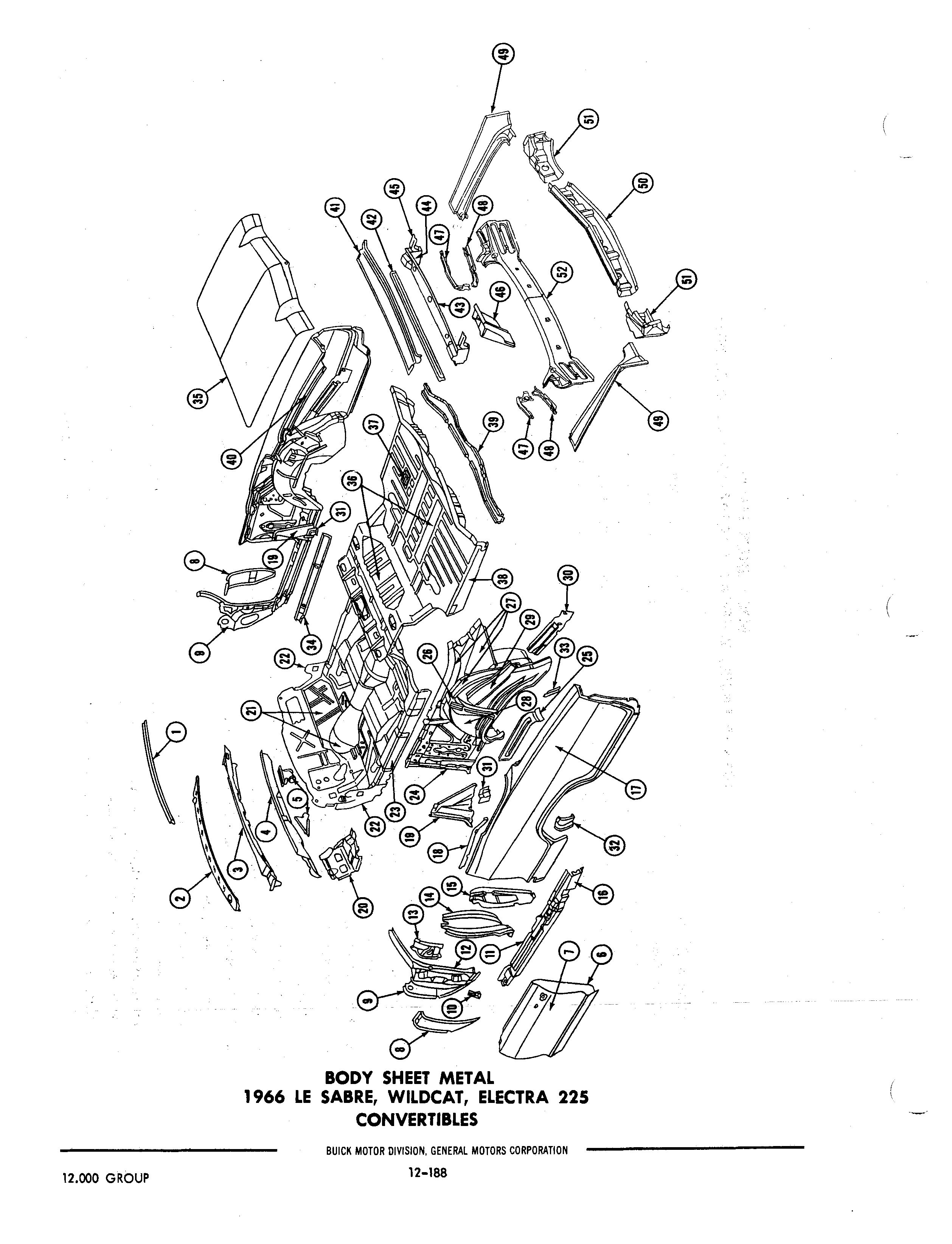 Buick 19401972 Parts illustrations / Buick Chassis And Body